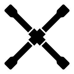   Lug Wrench glyph icon