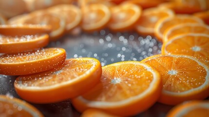 Orange, A vibrant citrus fruit with a tangy-sweet flavor and a rich source of Vitamin C. Its bright color and refreshing taste make it a popular choice in juices and desserts.