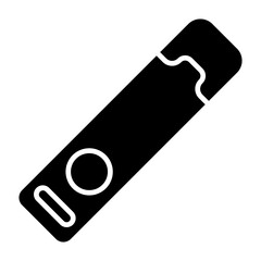   Green disposables glyph icon