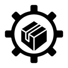   Ecopackaging options glyph icon