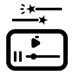   Visual Effectz glyph icon