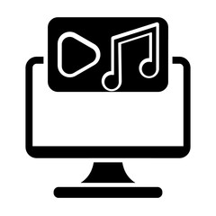   Video PostProduction glyph icon