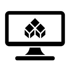   D Animation glyph icon