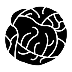   Cabbage glyph icon