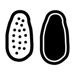   Papaya glyph icon