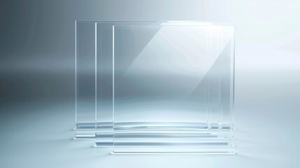 A glass framework is illustrated in modern form in Photoshop CS10.