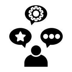   Motivation glyph icon