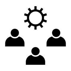   Empowerment glyph icon