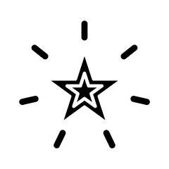 Fototapeta premium Radiant Bliss glyph icon