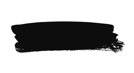 Pinselstreifen mit unordentlicher schwarzer Farbe - handgemalt