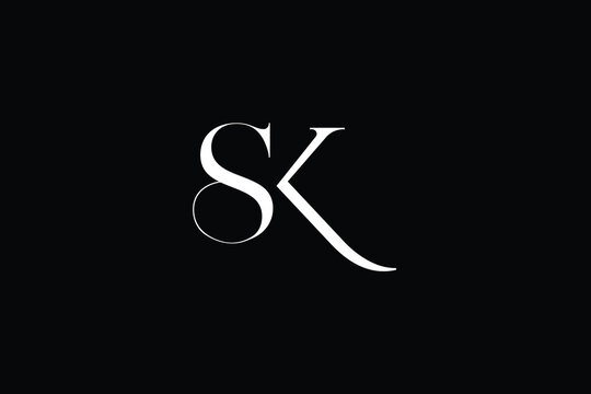 SK, KS, S, K, Abstract Letters Logo Monogram