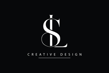 Obraz premium SL, LS,S , L, Abstract Letters Logo Monogram