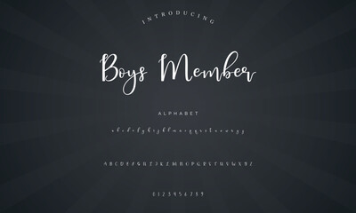 signature Font Calligraphy Logotype Script Brush Font Type Font lettering handwritten