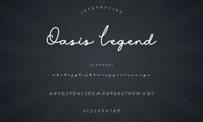 signature Font Calligraphy Logotype Script Brush Font Type Font lettering handwritten