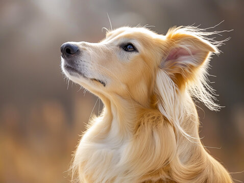 silken windhound dog