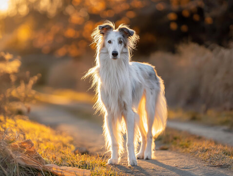 silken windhound dog