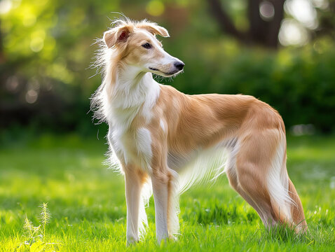 silken windhound dog