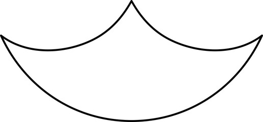 Triangle line shapes. Element geometric