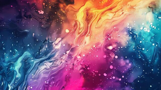 Abstract watercolor background. Acrylic paint texture. Vector illustration.