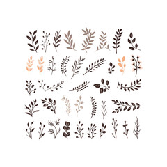 Laurel wreath | Minimalist and Simple Line White background