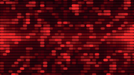 Abstract background of red squares. Abstract pixel gradient background. Background for web design. Small square simple computer mosaic blocks. 3D vector illustration.