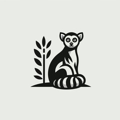 Cute Lemur cartoon vector illustration
