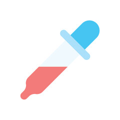 Flat Color Dropper vector icon