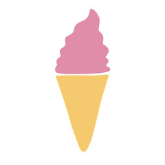 ice cream icon. Vector illustration