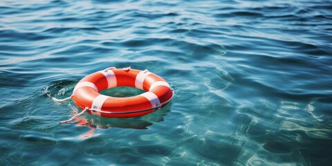 Safety equipment, lifebuoy or life buoy. Generative AI