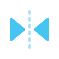 Flat Color Mirror vector icon