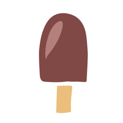 icon ice cream and piece of cake vector