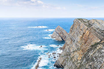 Punta Gaviera in cabo de peñas. Asturias - Spain