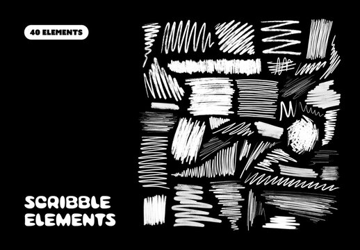 Scribble Elements Graphics Collection