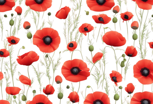 pattern poppies corner red Vector ladybug Poppy Frame Isolated Design Flower Background Summer Banner Nature Vintage Art Illustration Spring Love Birthday Leaf White Floral