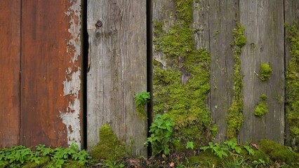 Behold the rustic elegance of the weathered walls, adorned with moss that softens their rough edges and lends a sense of tranquility to the surroundings.