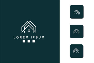 Simple Real Estate Logo Monogram