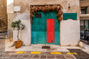 beautiful colorful doors in Palma de Mallorca, Spain - 767859362