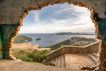 view of Formentor from awesome viewpoint, Mallorca, Spain - obrazy, fototapety, plakaty