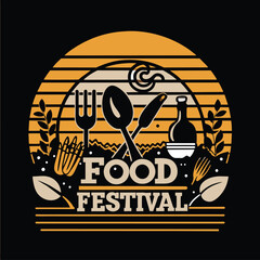 food festival logo design
