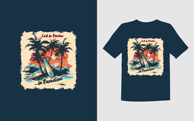 Lost in Paradise T-shirt Design