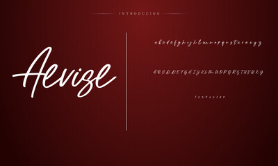 signature Font Calligraphy Logotype Script Brush Font Type Font lettering handwritten