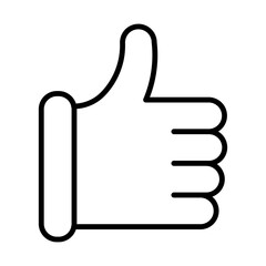 Thumb up line icon