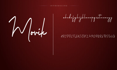 signature Font Calligraphy Logotype Script Brush Font Type Font lettering handwritten