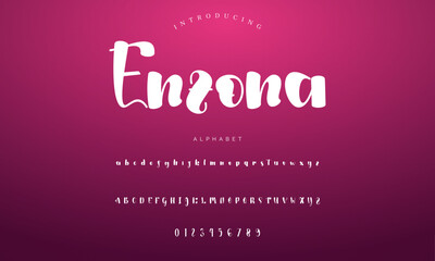 signature Font Calligraphy Logotype Script Brush Font Type Font lettering handwritten