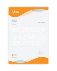Creative letterhead template design. business minimal letterhead design template