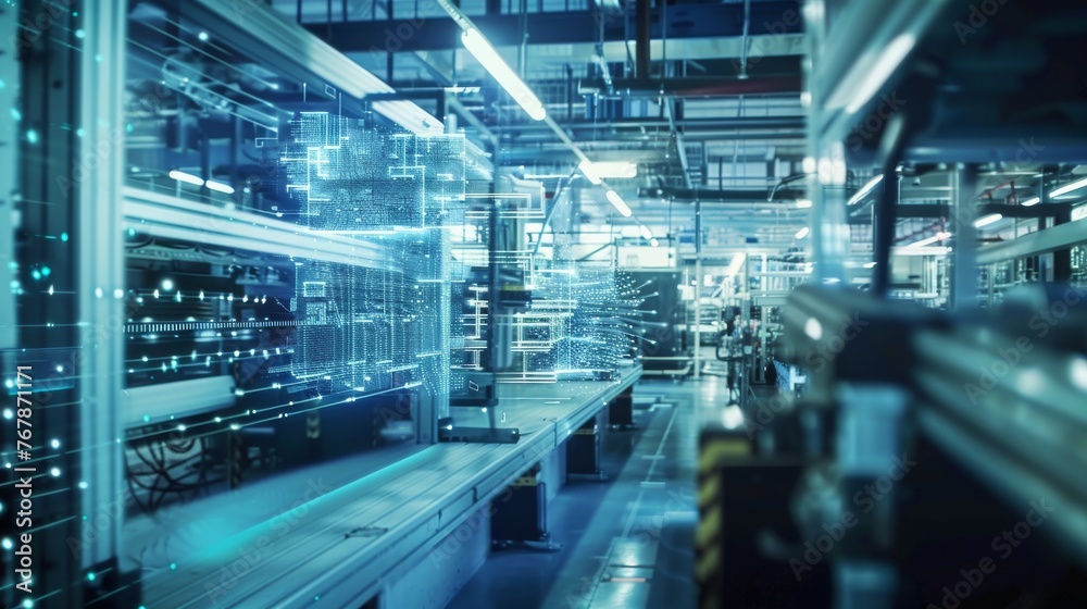 Poster Manufacturing technologies based on automation and data exchange.