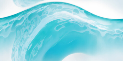 Abstract art teal soft blue sea water ocean wavy background. Water  ocean wave white and soft blue aqua, teal texture.