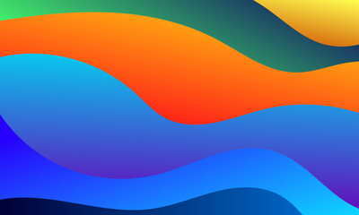 modern colorful striped wave background