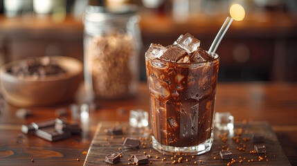 a very refreshing chocolate iced treat