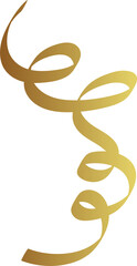 Obraz premium Gold ribbon, christmas, new year, holiday